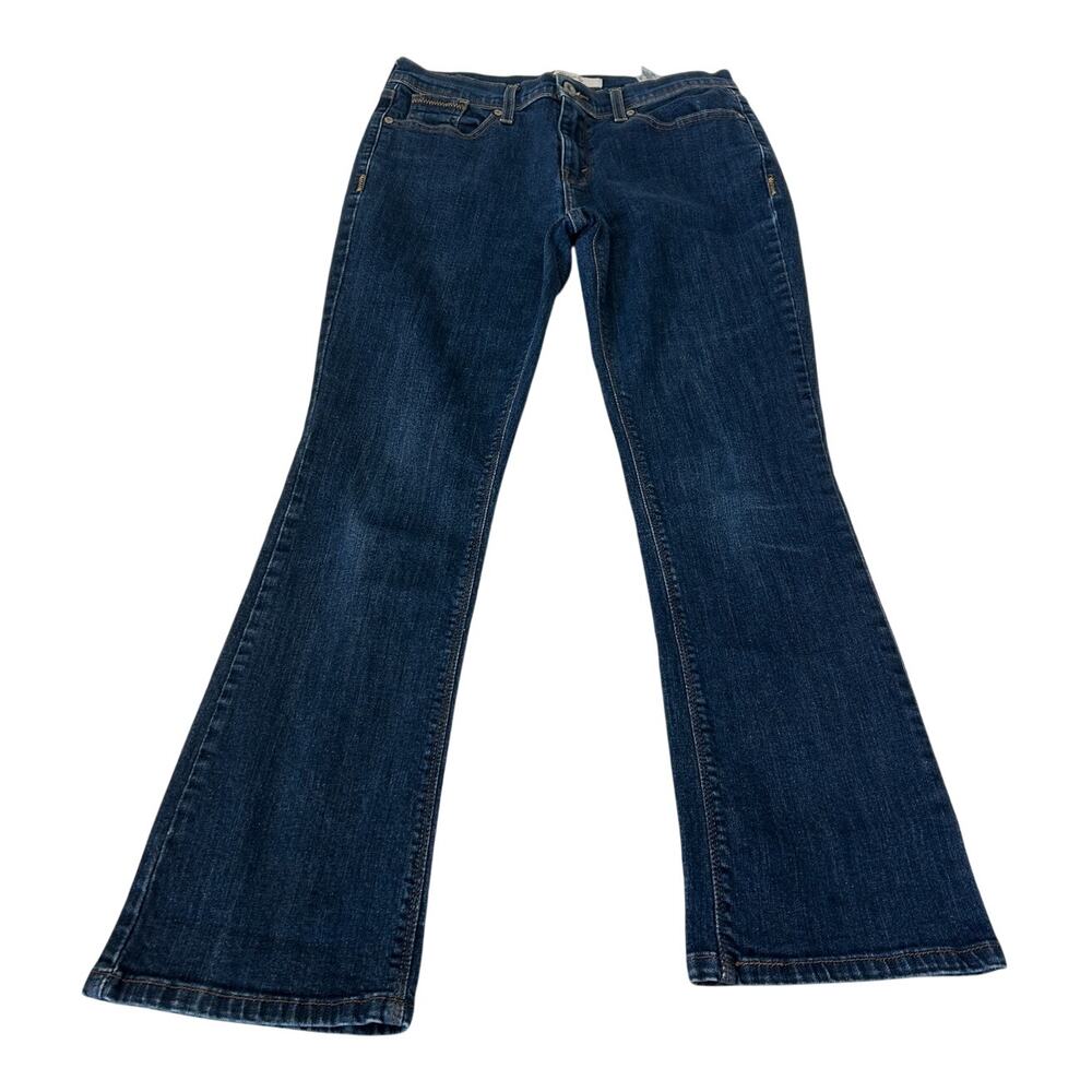 Levi's 515 Boot Cut Jeans Women's Dark Wash Stretch Denim 5 Pocket Size 8 S/C